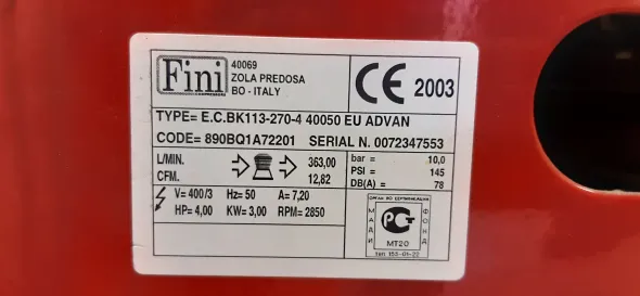 COMPRESSORE FINI ADVANCED COME NUOVO