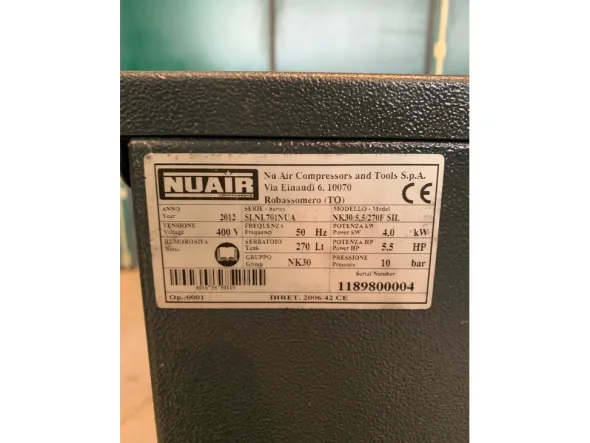 COMPRESSORE NUAIR 5,5 HP Silenziato