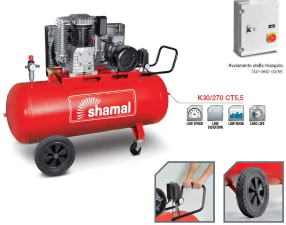 Compressore Shamal 7.5 HP 500LT