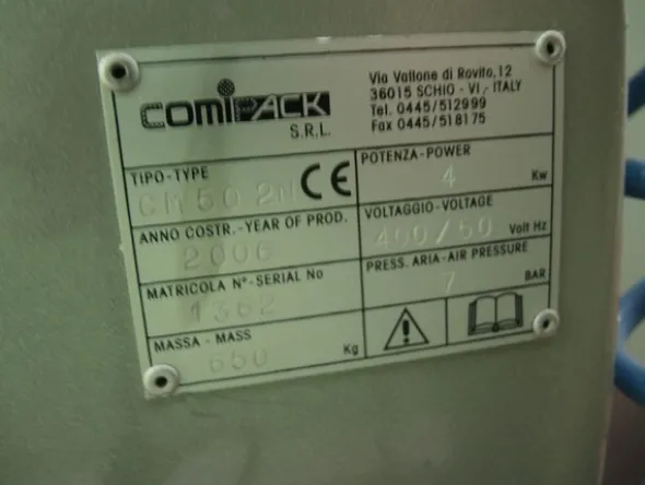 2#4790 Confezionatrice Comipack Cm 50 2N
