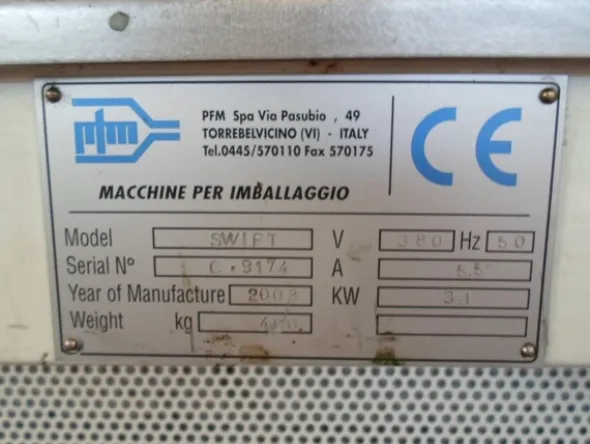 2#69013 Confezionatrice Flow Pack PFM