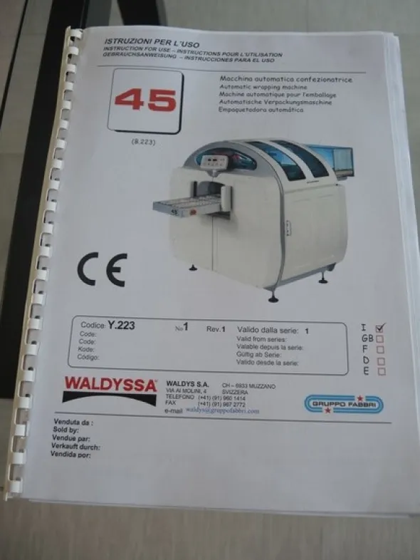 22#4790 Confezionatrice Waldyssa Automac 45