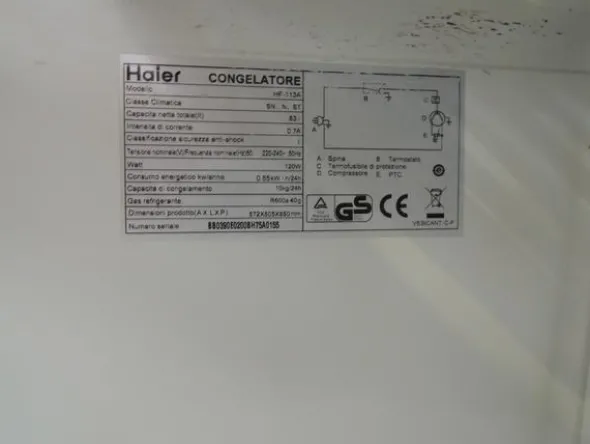 37#4128 Congelatore Haier