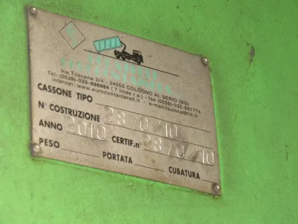 2197#3561 Container con copertura a telo
