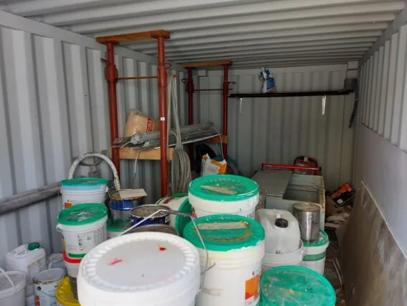 30#5641 Container ed attrezzatura edile
