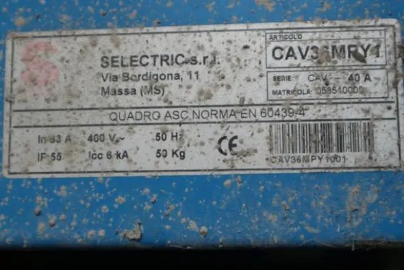 20132#4390 Container e quadri elettrici