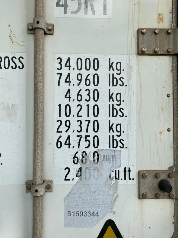 Container 12 metri, 40 piedi, 30 mq EX cella frigo