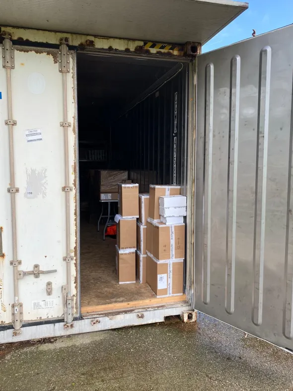 Container 12 metri, 40 piedi, 30 mq EX cella frigo