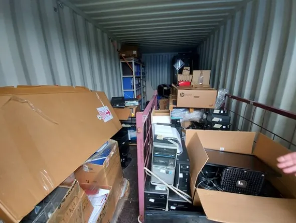 25#5641 Container navale ed attrezzatura elettronica