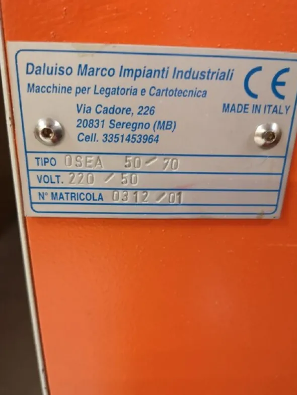 2#6060 Copertinatrice Daluiso Impianti Industriali
