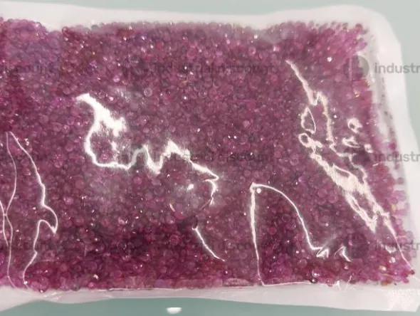 9#9289 Corindone naturale varietà zaffiro rosa taglio rotondo sfaccettato