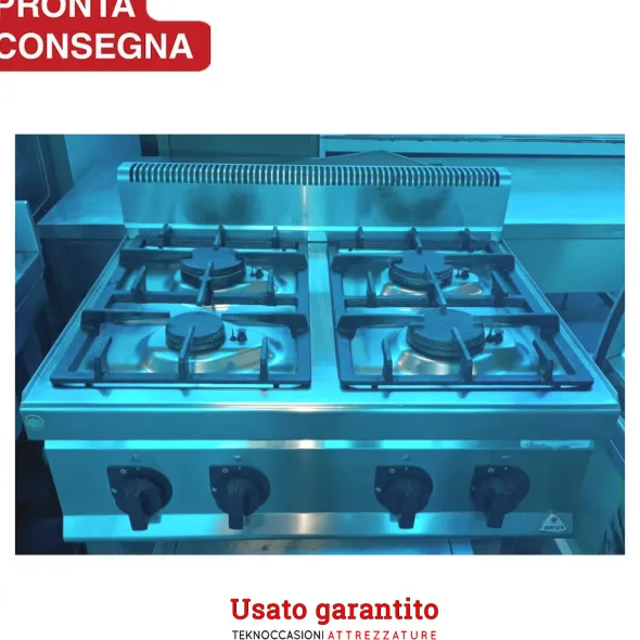 Cucina a gas professionale 4 Berto's usato garantito