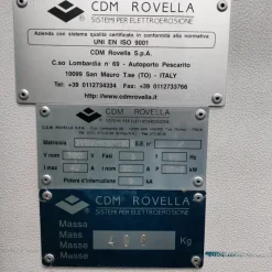Elettroerosione CDM ROVELLA
