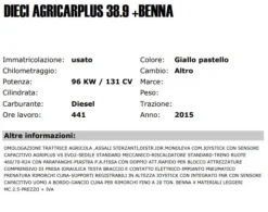 1#4007 Elevatore telescopico a braccio fisso Dieci Agri Plus 38.9 VS