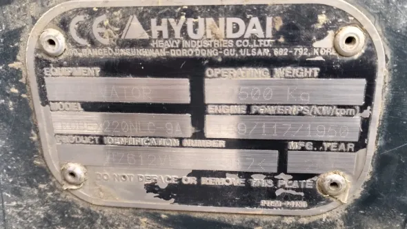 Escavatore cingolato Hyundai - Robex 220NLC-9A