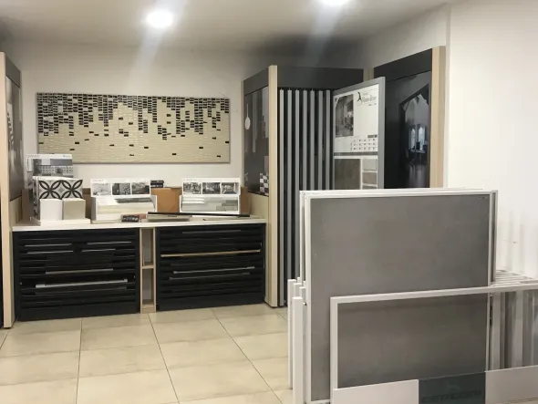 espositore scorrevole per ceramica , parquet