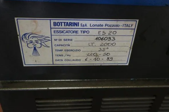 23#2541 Essicatori e serbatoio Bottarini
