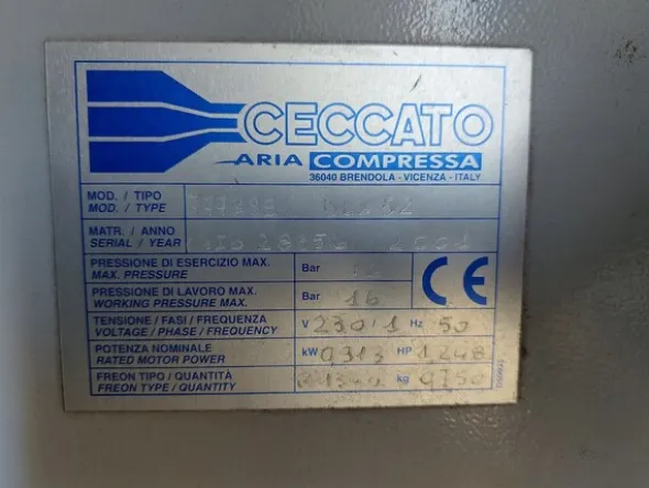 17#8506 Essiccatore Ceccato