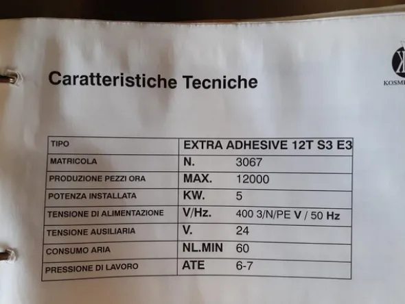 2#6513 Etichettatrice Kosme