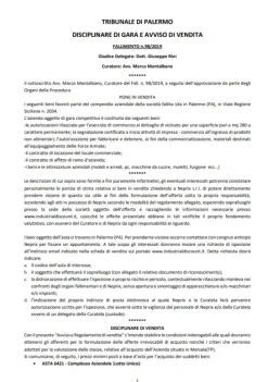 Fall. n. 98/2019 del Trib. di Palermo