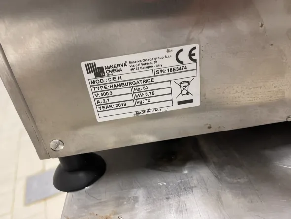 FORMATRICE AUTOMATICA PER HAMBURGER LA MINERVA