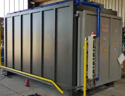Forno a carro per trattamenti termici acciai