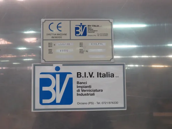 Forno di verniciatura a polveri epossidiche BIV Italia