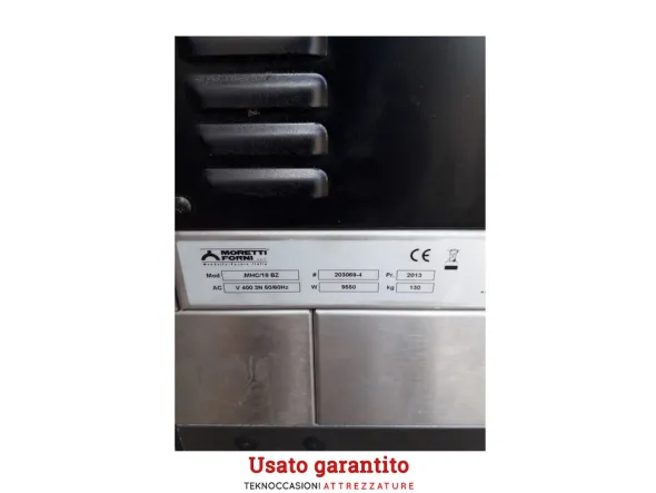 Forno Moretti due camere elettrico da 3 teglie 60x40