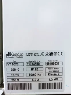 FORNO SOTTOVUOTO – HARAEUS – VACUTHERM VT6025 (FOR-16)