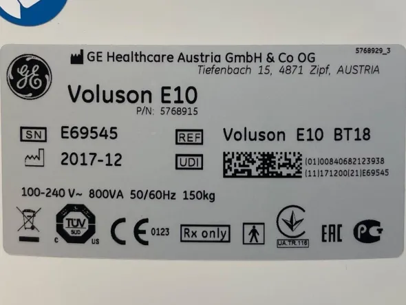 GE Voluson E10