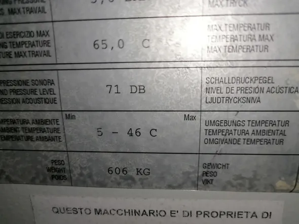 Gruppo Refrigerante MTA modello CG 057 CA serie Cygnus