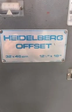 GTO Heidelberg Offset