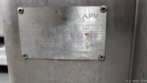 Homogenizer for milk APV Rannie 2000