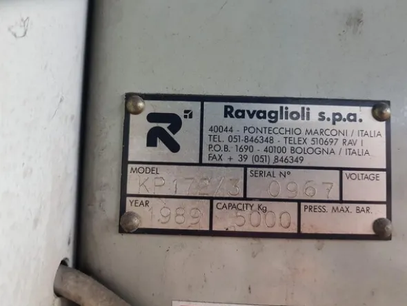 3#5645 Impianti sollevatori Ravaglioli