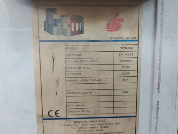 3#7673 Impianto completo di verniciatura Termomeccanica