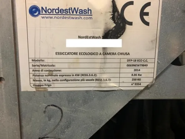 1#6518 Impianto di lavatrici e asciugatrici