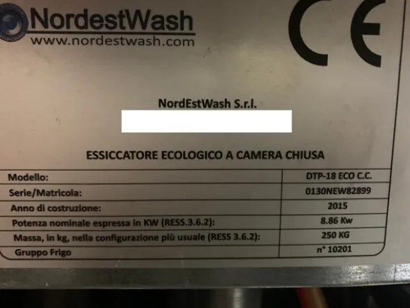 1#6518 Impianto di lavatrici e asciugatrici