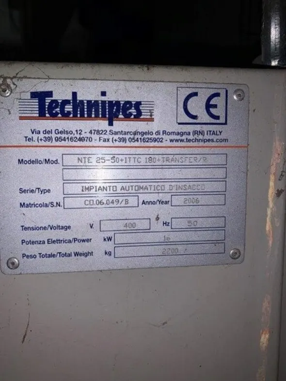 1#7566 Impianto di pesatura-insacco Technipes