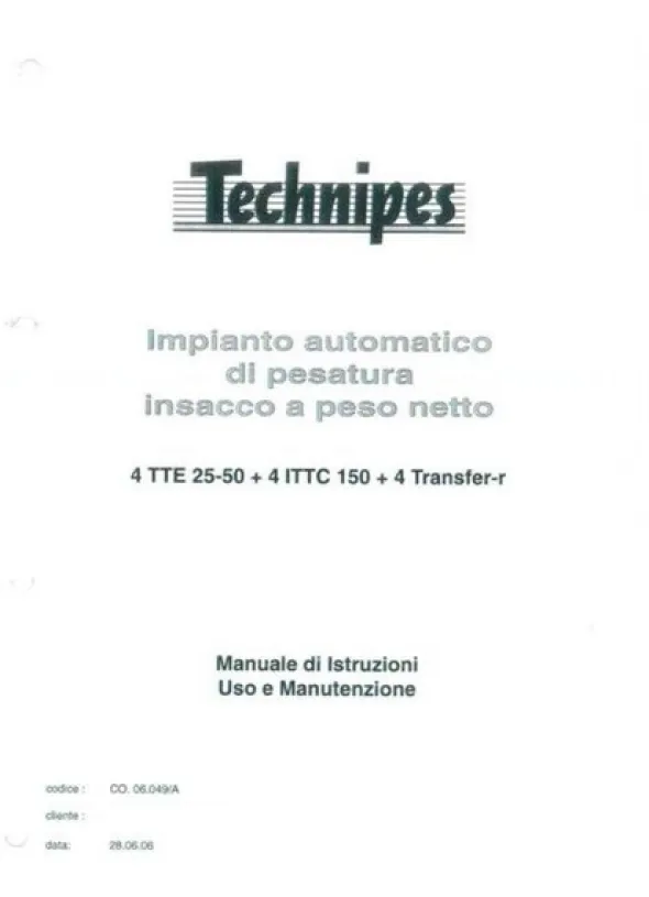 1#7566 Impianto di pesatura-insacco Technipes