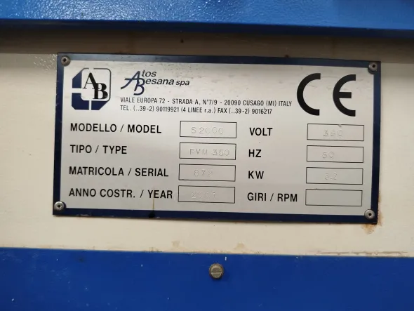 Impianto per fusione in centrifuga Atos Besana (usato)