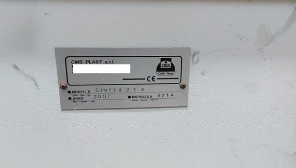 13#71740 Impianto per versionamento frontalini Cms Plast Sintex 2T4