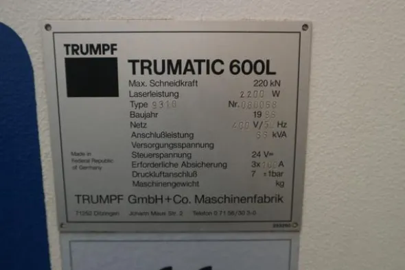 1#4244 Impianto punzonatura e laser Trumpf