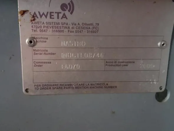 1#1963 Impianto smistamento Aweta per frutta rotonda
