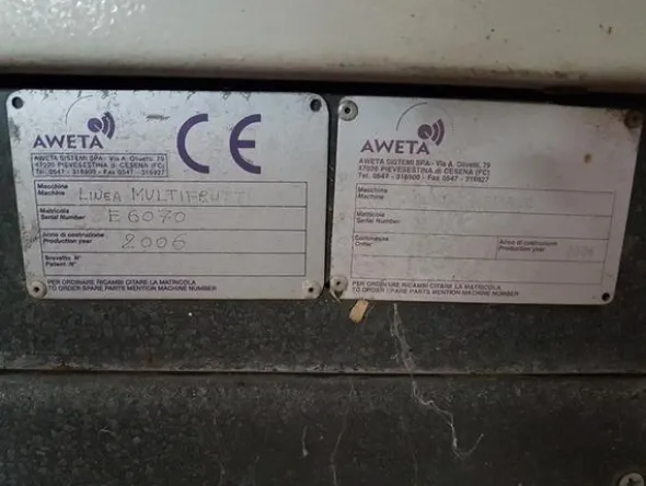 1#1963 Impianto smistamento Aweta per frutta rotonda
