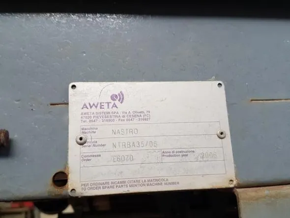 1#1963 Impianto smistamento Aweta per frutta rotonda