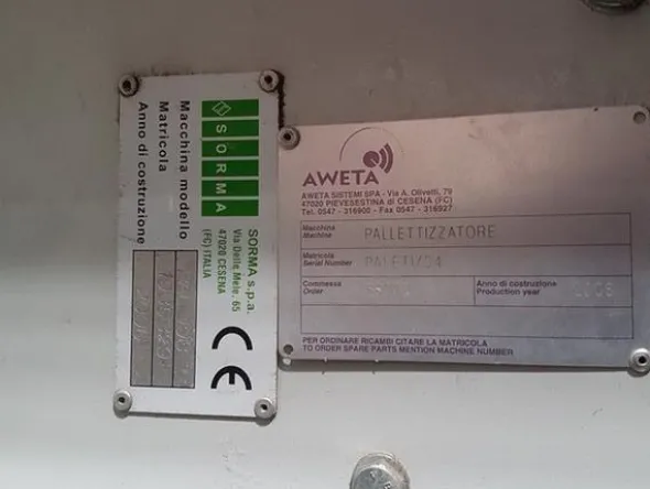 1#1963 Impianto smistamento Aweta per frutta rotonda