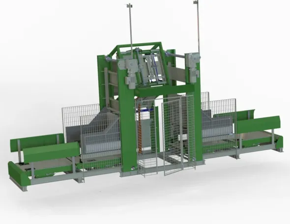 Impianto svuota bins automatico