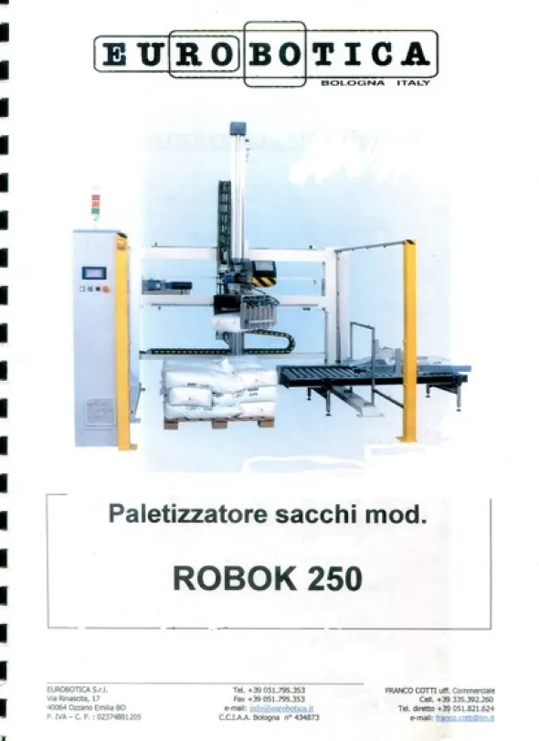 1#5295 Insaccatrice con imbancalatrice automatica Eurobotica