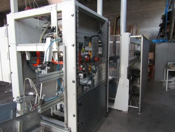 1#5295 Insaccatrice con imbancalatrice automatica Eurobotica