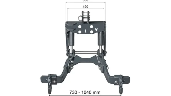 KIT IDRAULICO FRONTALE UNIVERSALE FLEX 2KAT PER TRACTOR
